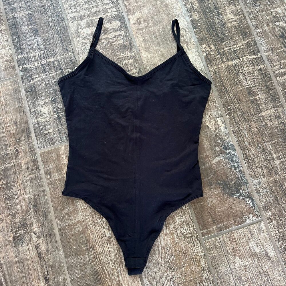 Thong Tank Bodysuit Everlane Black Women's Small